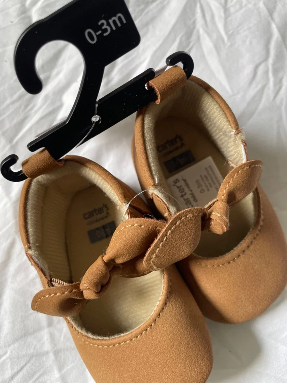 Carter's Girls Bow Mary Jane Shoes - Brown Tan